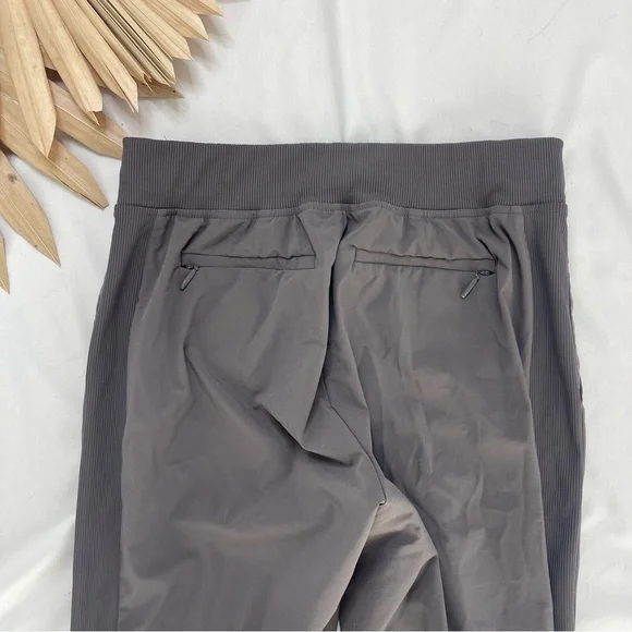 Athleta Brooklyn Ankle Casual Work Purple Grey Track Sweatpants Pants Joggers 0 - Picture 7 of 7